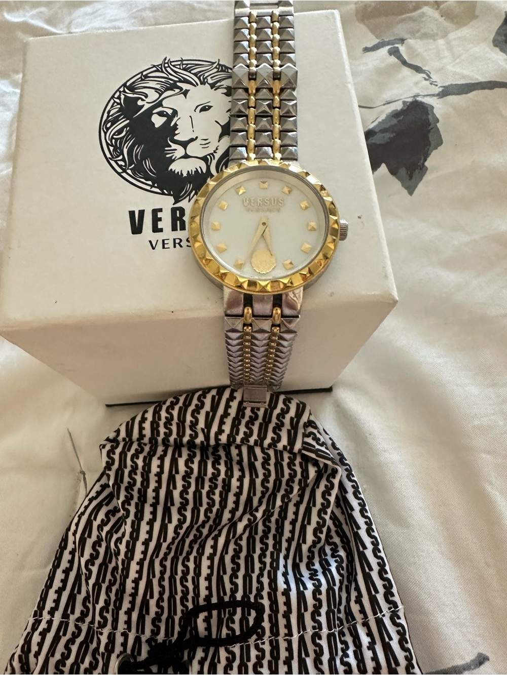 Versus Versace Stainless Steel Lion-Back Watch - Silver